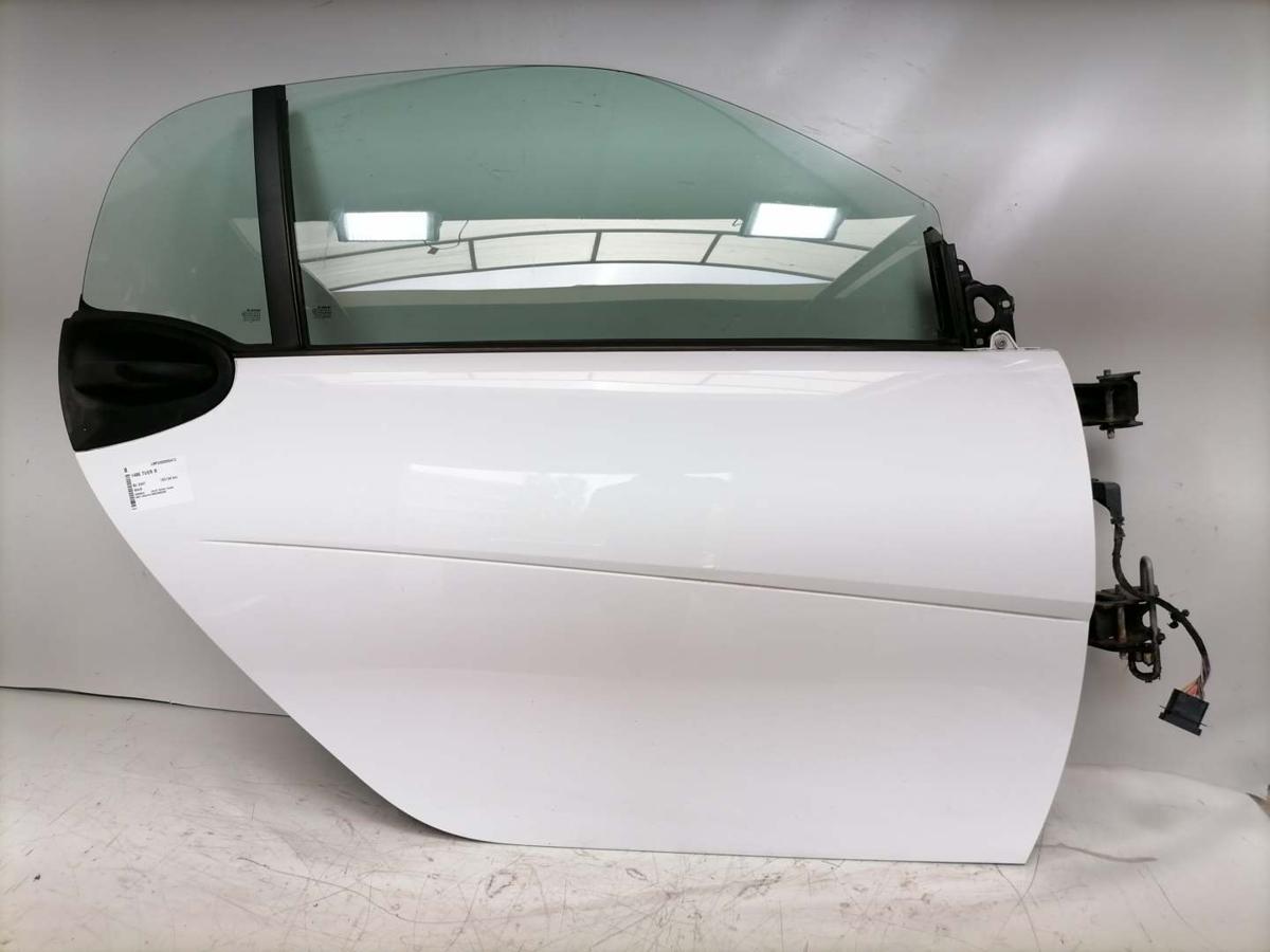 Smart Fortwo 451 Coupe original T&uuml;r rechts Beifahrert&uuml;r wei&szlig; Rohbau BJ07